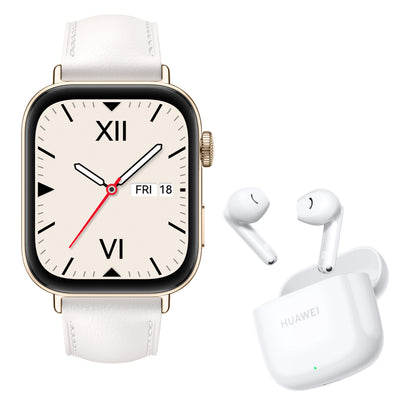 Huawei Watch Fit 3 biały skórzany Smartwatch