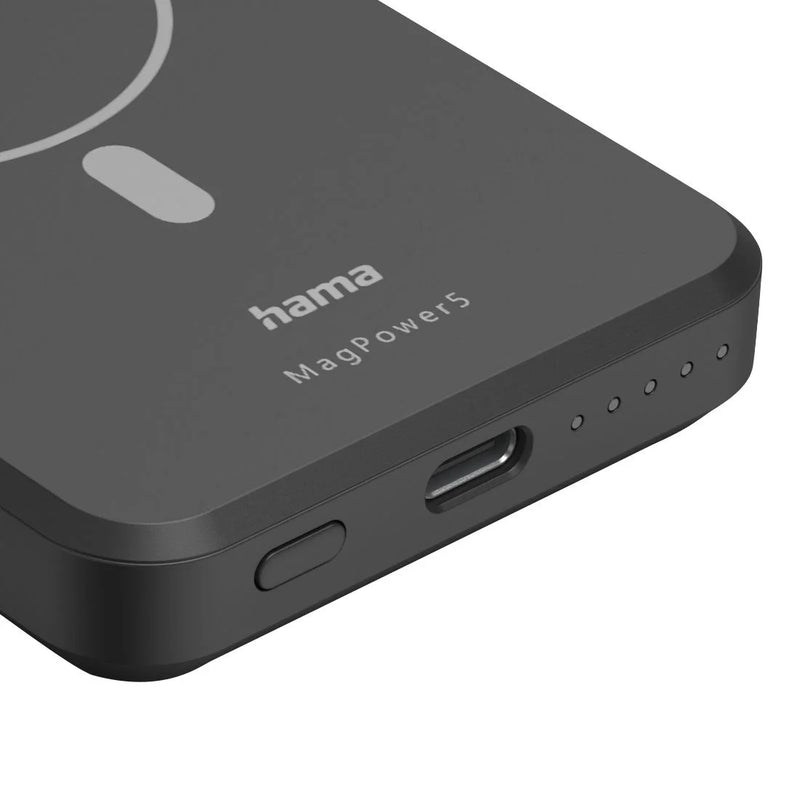 Hama powerbank indukcyjny MagPower, 5000mAh