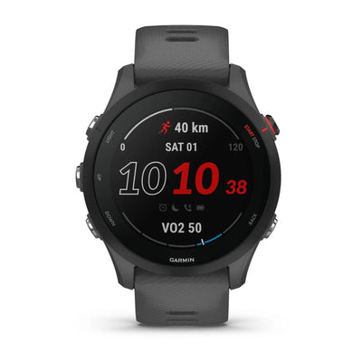 Garmin Forerunner 255 popielaty zegarek do biegania