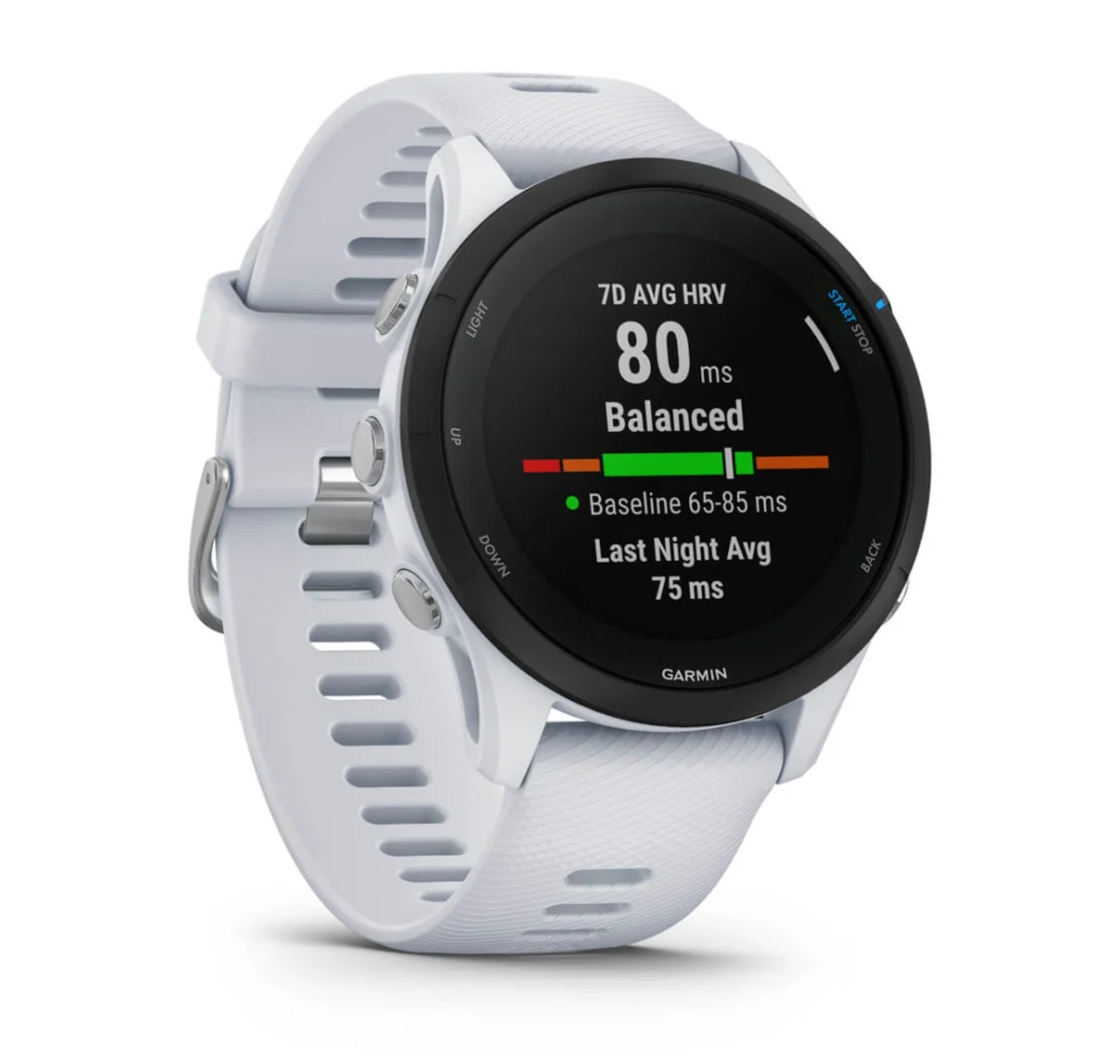 Zegarek do biegania Garmin Forerunner 255 Music Mleczny kwarc