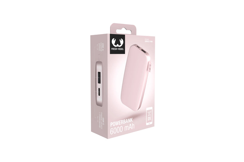 Fresh 'n Rebel Powerbank Smokey Pink 6000 mAh