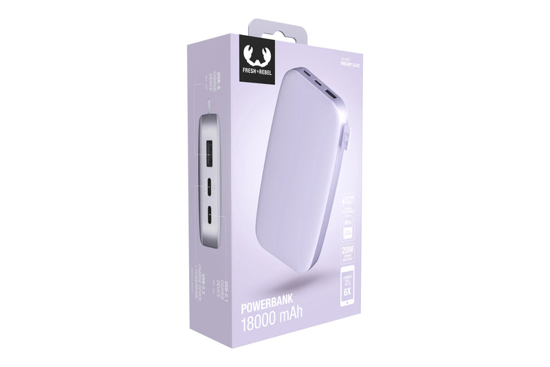 Fresh 'n Rebel Powerbank Dreamy Lilac 18000 mAh