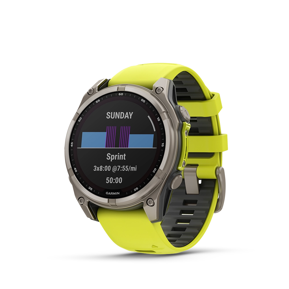 Garmin fenix 8 Sapphire Solar 47 mm - żółty