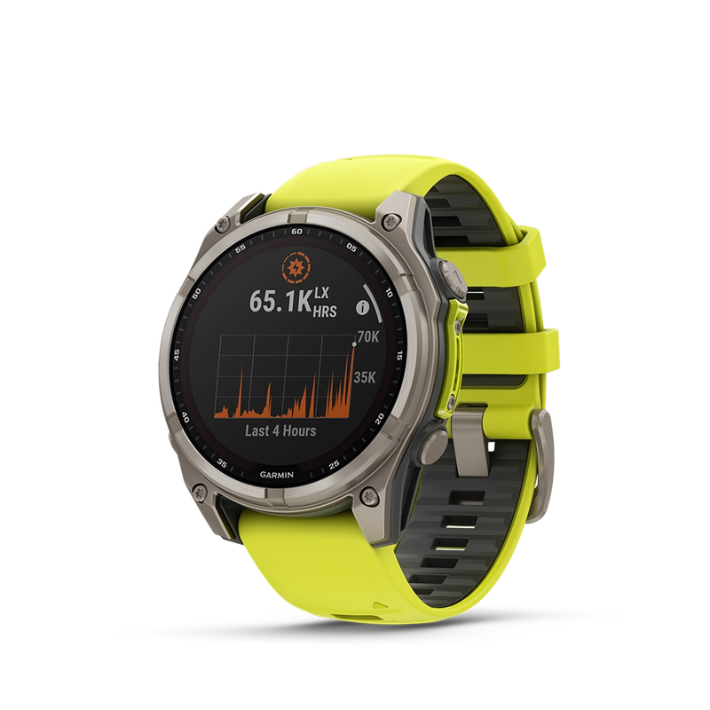 Garmin fenix 8 Sapphire Solar 47 mm - żółty