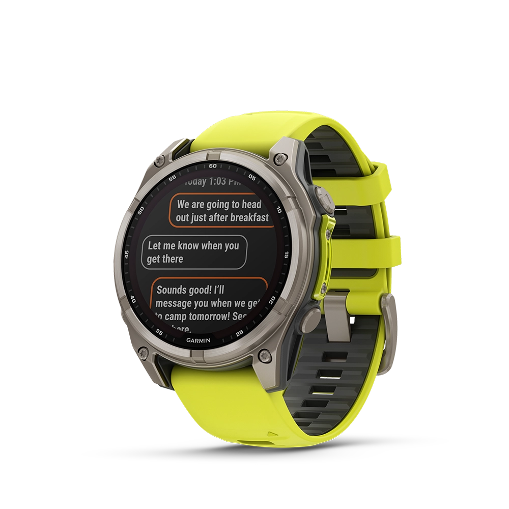 Garmin fenix 8 Sapphire Solar 47 mm - żółty