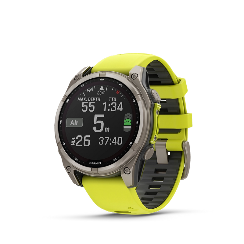 Garmin fenix 8 Sapphire Solar 47 mm - żółty