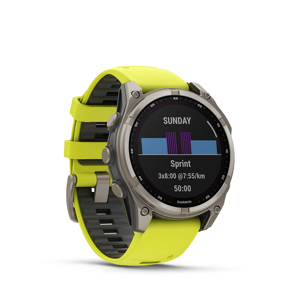 Garmin fenix 8 Sapphire Solar 47 mm - żółty