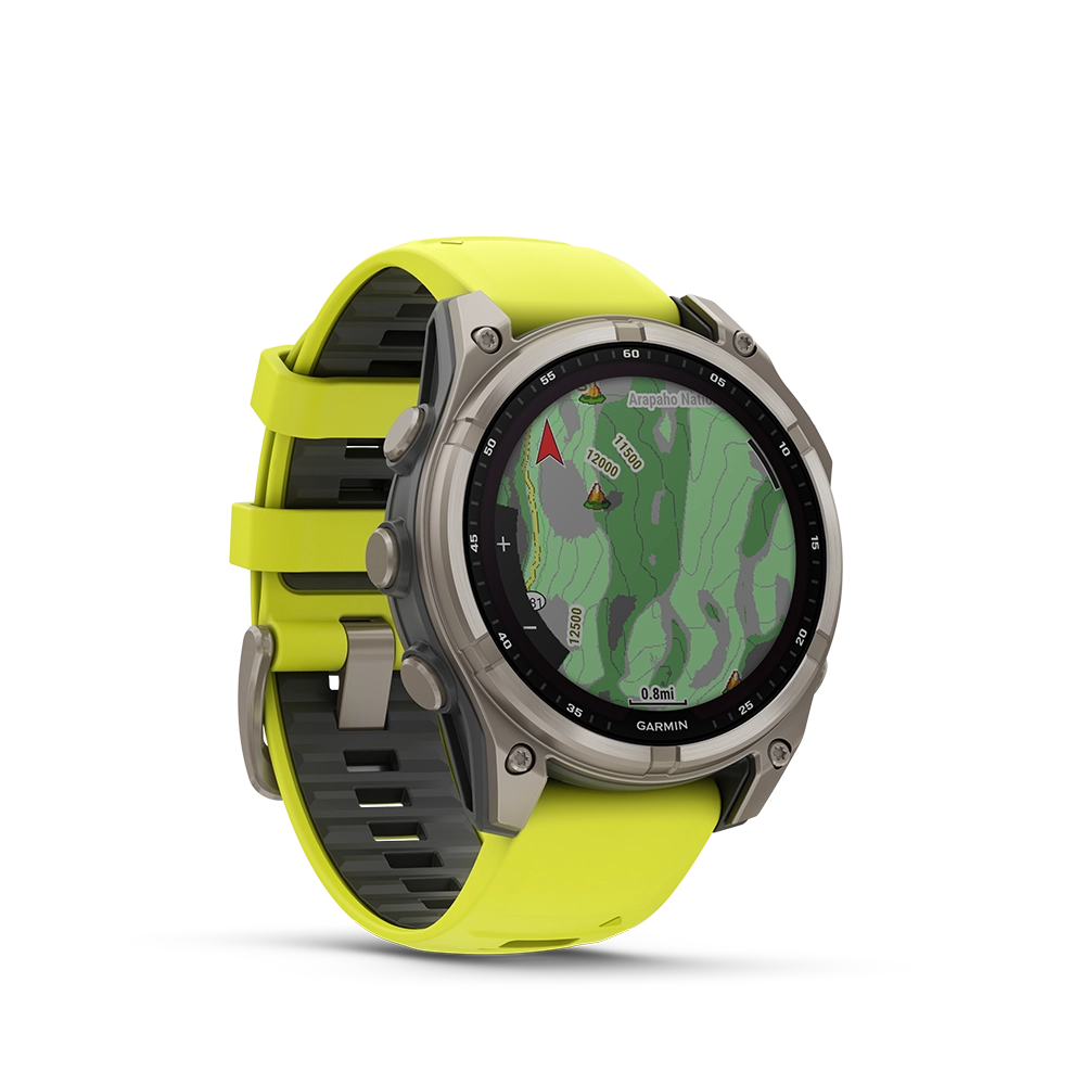 Garmin fenix 8 Sapphire Solar 47 mm - żółty