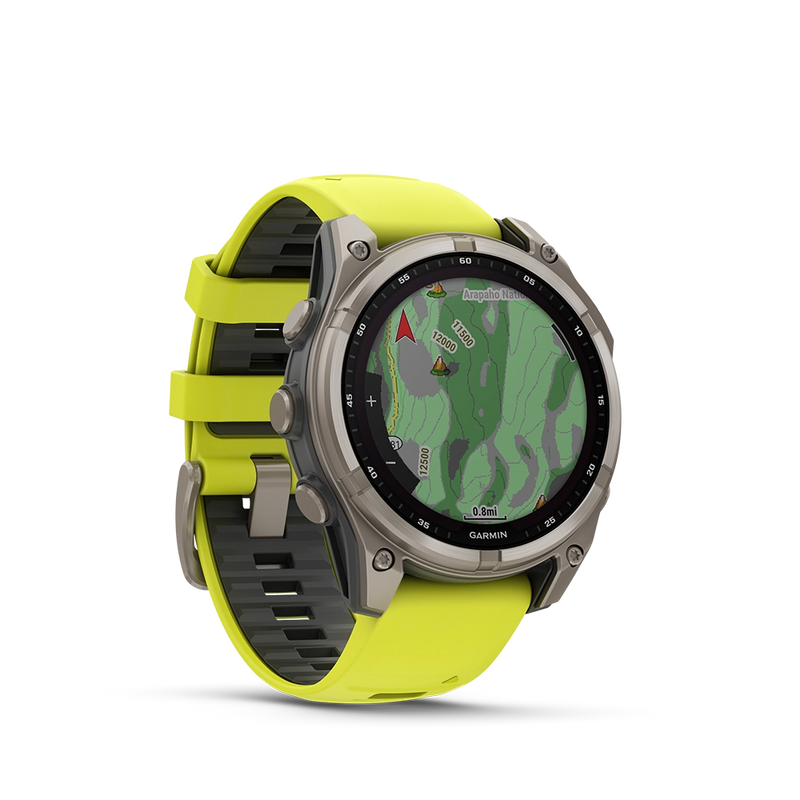 Garmin fenix 8 Sapphire Solar 47 mm - żółty