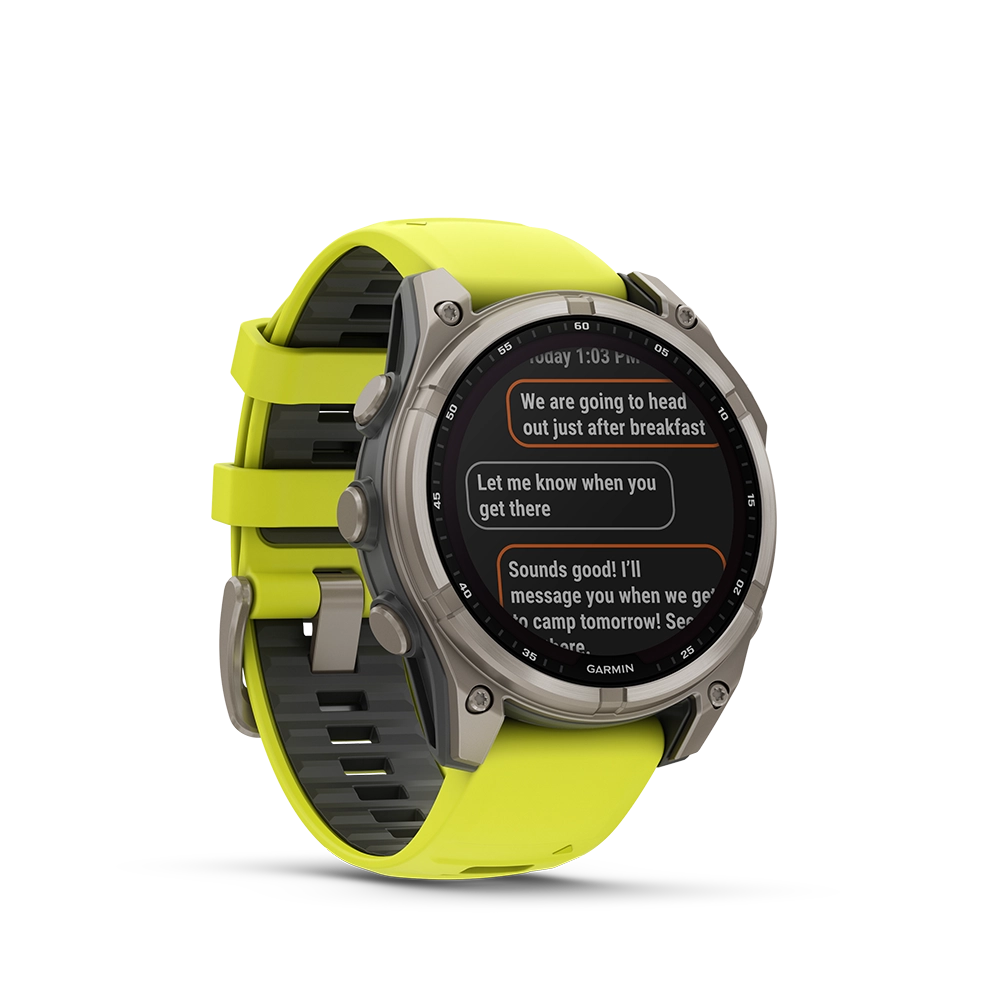 Garmin fenix 8 Sapphire Solar 47 mm - żółty