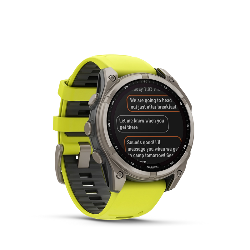 Garmin fenix 8 Sapphire Solar 47 mm - żółty