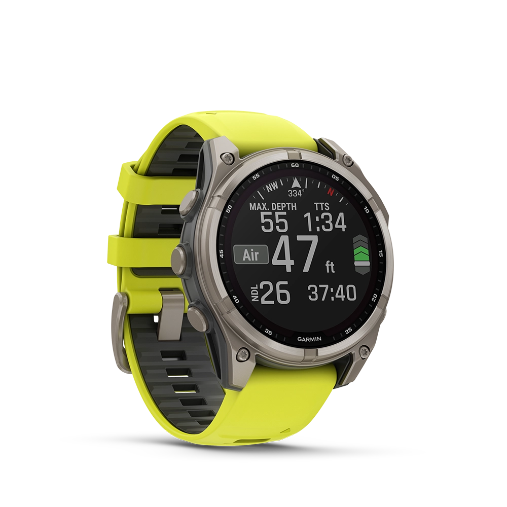 Garmin fenix 8 Sapphire Solar 47 mm - żółty