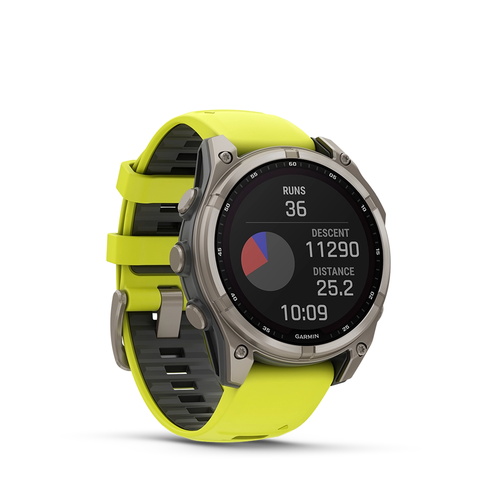 Garmin fenix 8 Sapphire Solar 47 mm - żółty