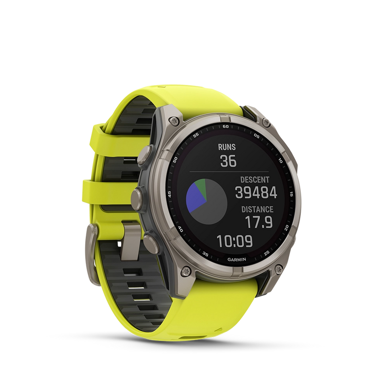 Garmin fenix 8 Sapphire Solar 47 mm - żółty