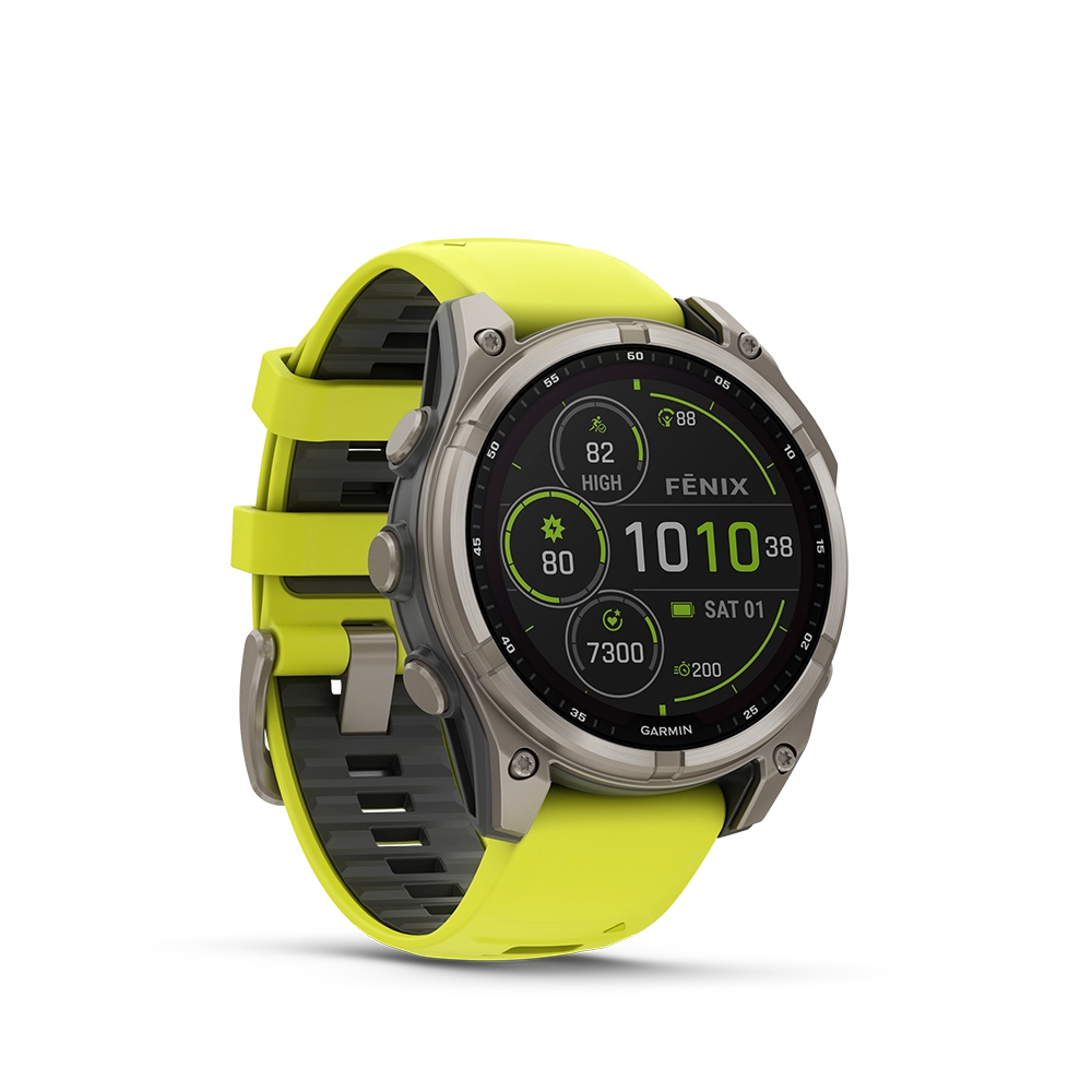 Garmin fenix 8 Sapphire Solar 47 mm - żółty