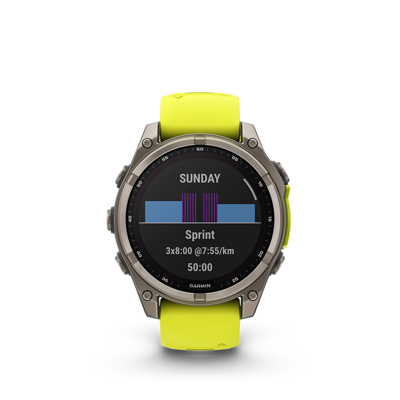 Garmin fenix 8 Sapphire Solar 47 mm - żółty