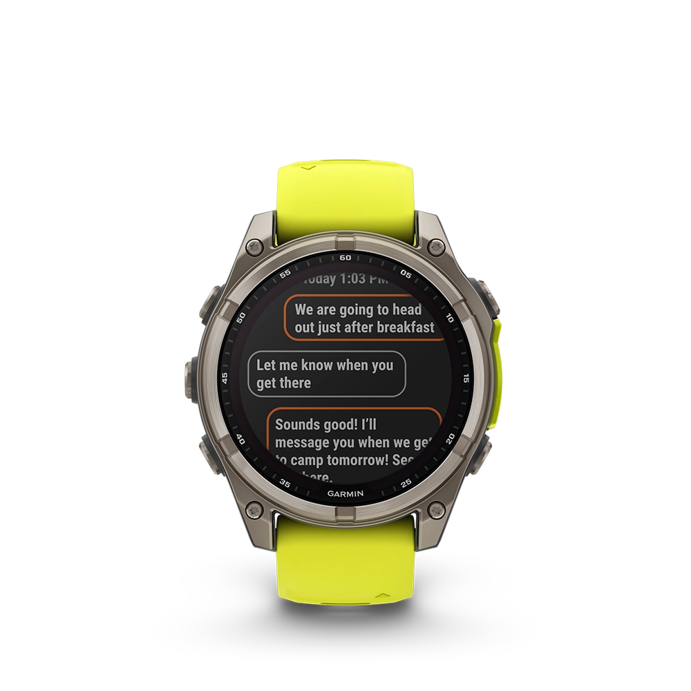 Garmin fenix 8 Sapphire Solar 47 mm - żółty