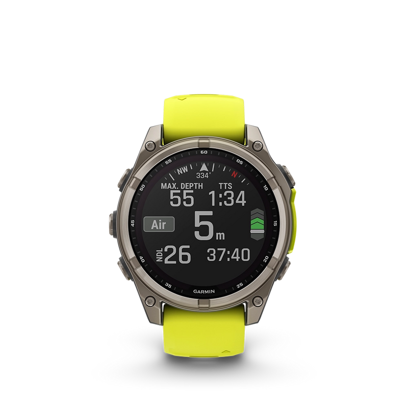 Garmin fenix 8 Sapphire Solar 47 mm - żółty