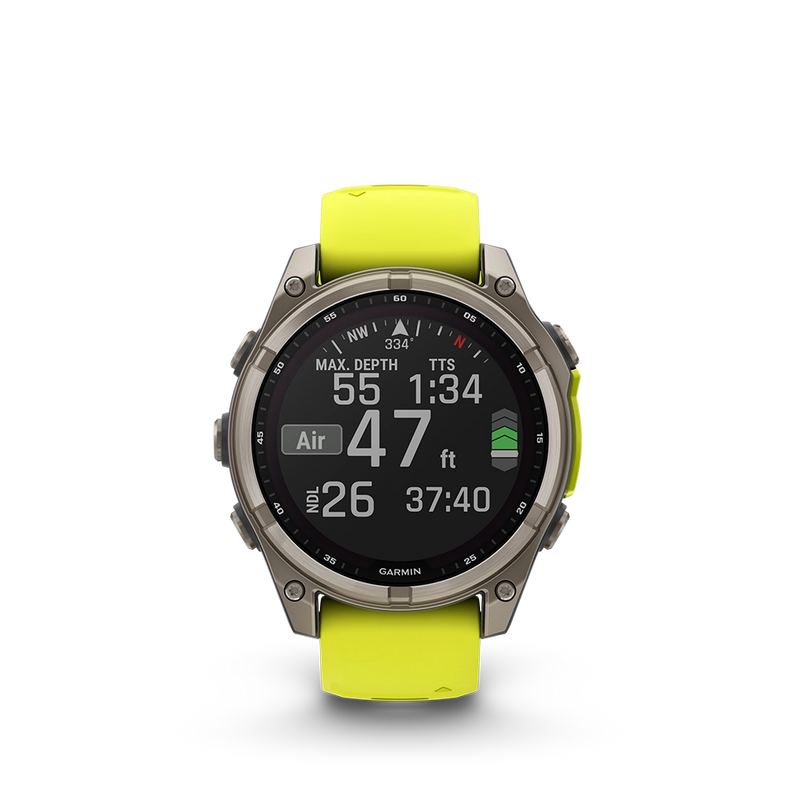 Garmin fenix 8 Sapphire Solar 47 mm - żółty