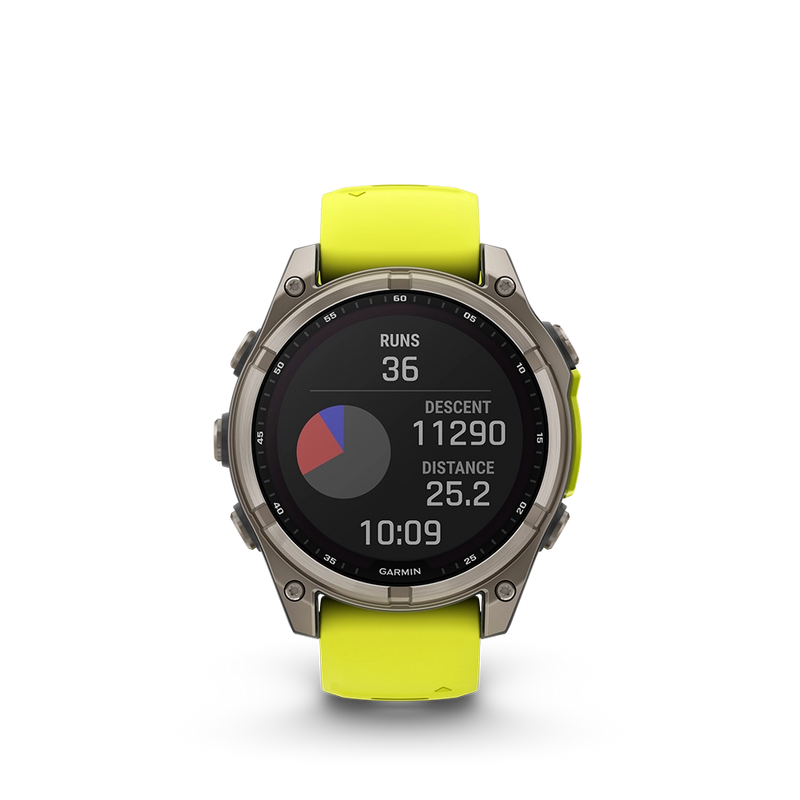 Garmin fenix 8 Sapphire Solar 47 mm - żółty