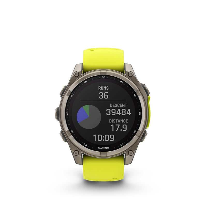 Garmin fenix 8 Sapphire Solar 47 mm - żółty