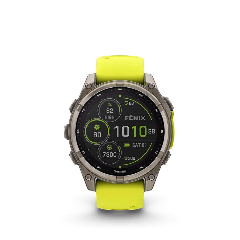 Garmin fenix 8 Sapphire Solar 47 mm - żółty