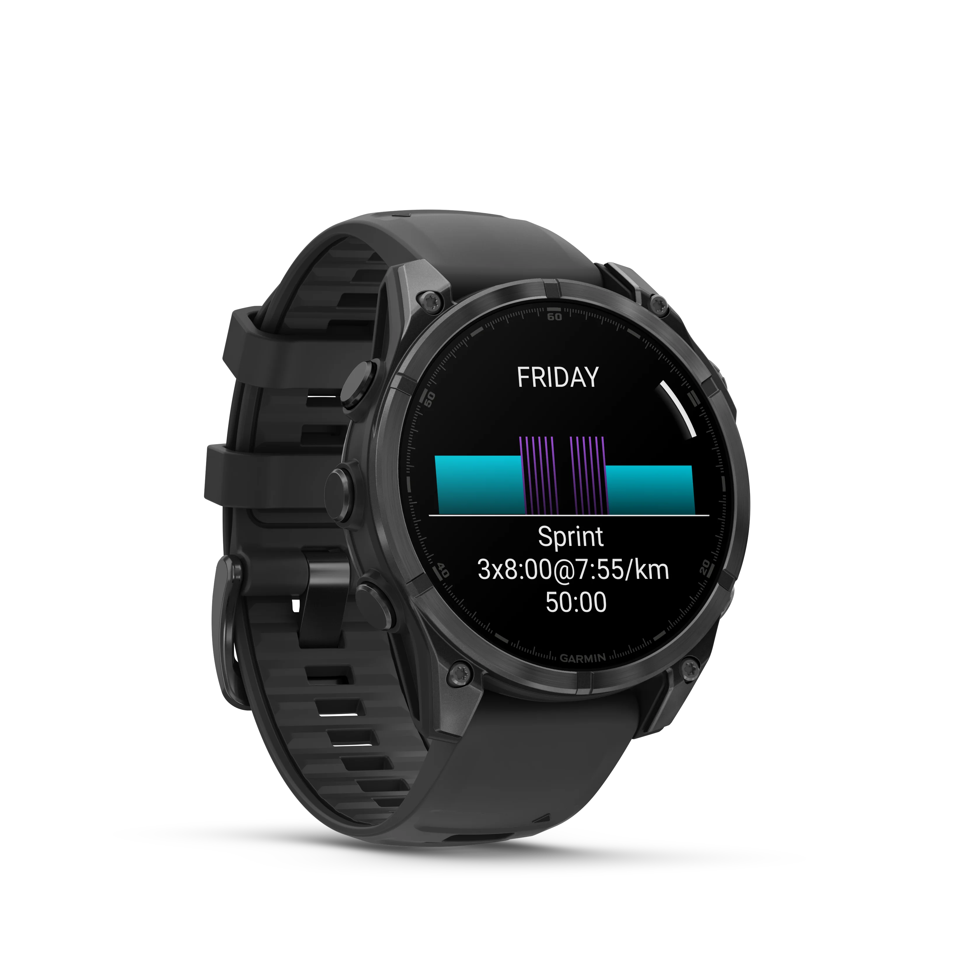 Garmin Fenix 8 AMOLED Standard Edition 47 mm Slate grey - czarny silikonowy pasek