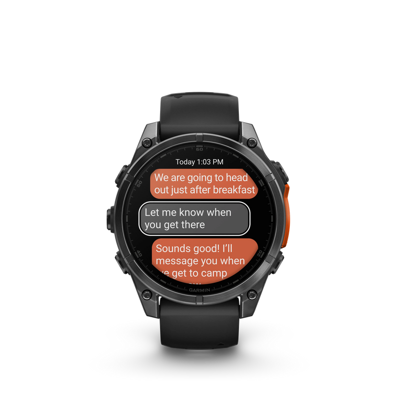 Garmin Fenix 8 AMOLED Standard Edition 47 mm Slate grey - czarny silikonowy pasek