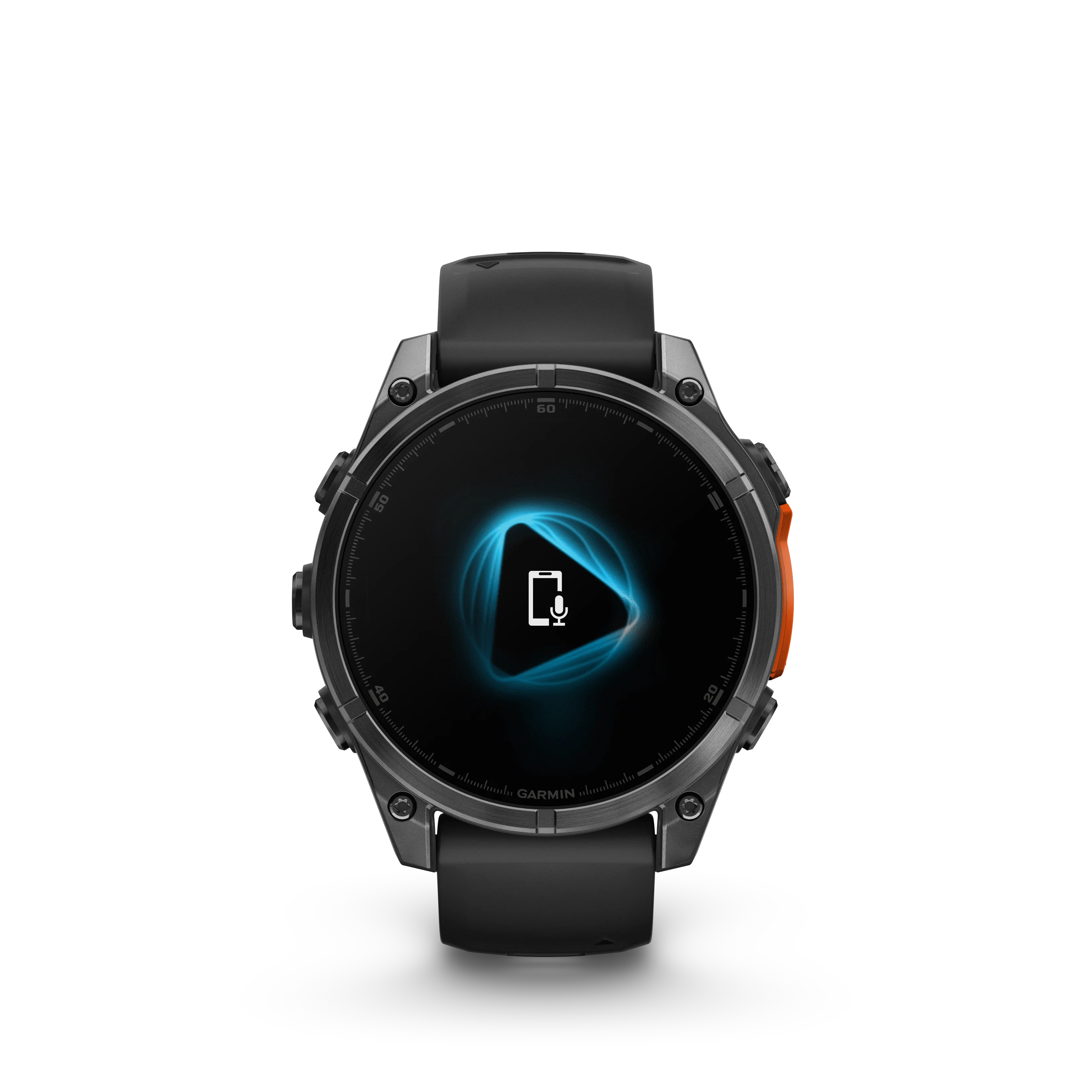 Garmin Fenix 8 AMOLED Standard Edition 47 mm Slate grey - czarny silikonowy pasek