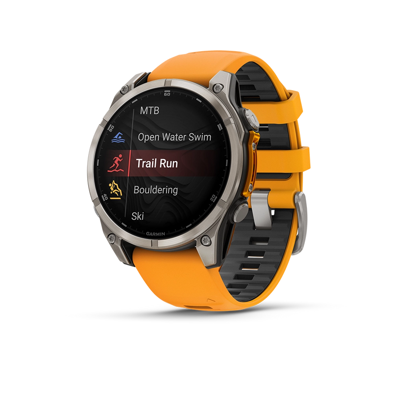 Garmin Fenix 8 AMOLED Sapphire 47mm; Tytanium; Spark Orange