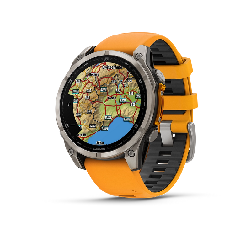 Garmin Fenix 8 AMOLED Sapphire 47mm; Tytanium; Spark Orange