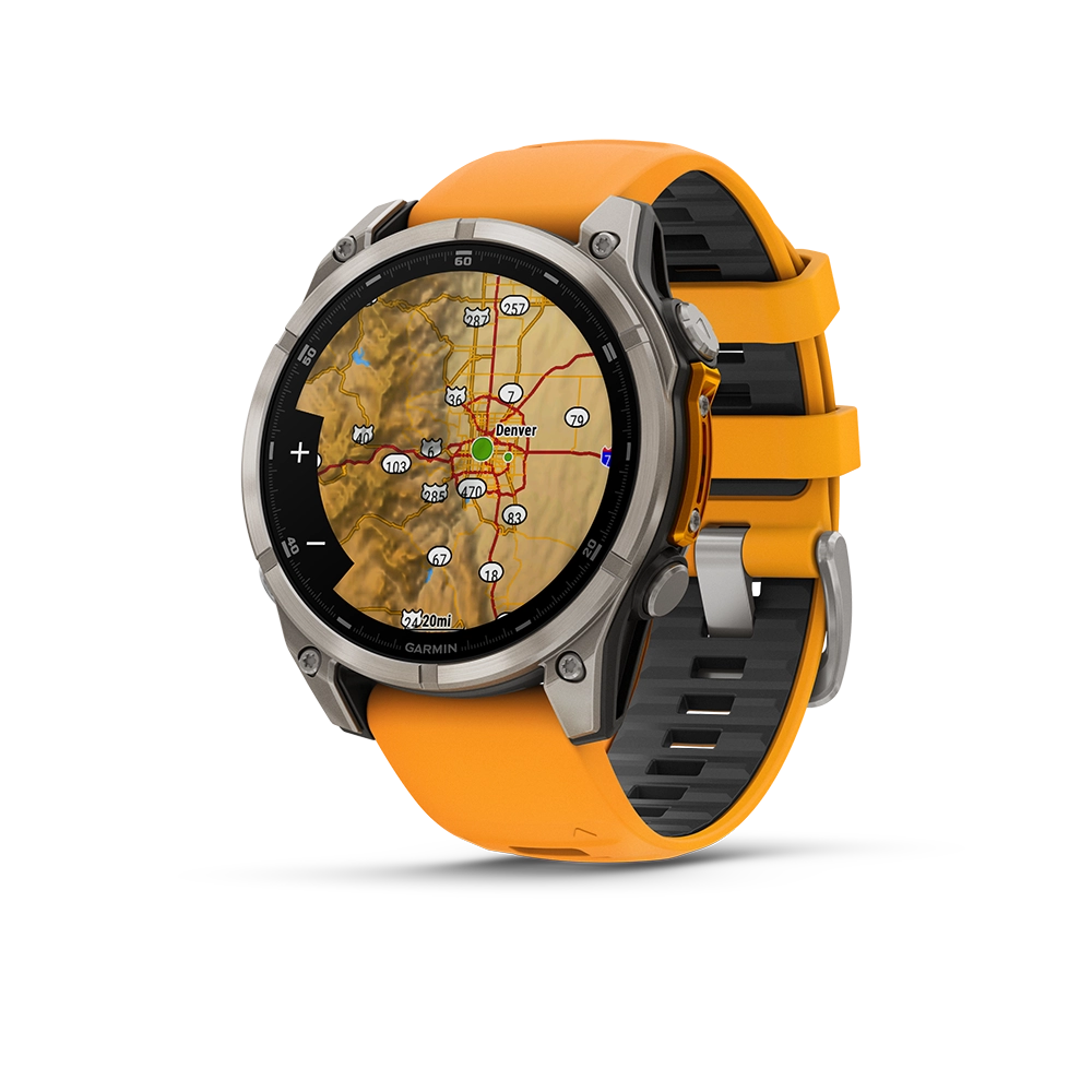 Garmin Fenix 8 AMOLED Sapphire 47mm; Tytanium; Spark Orange