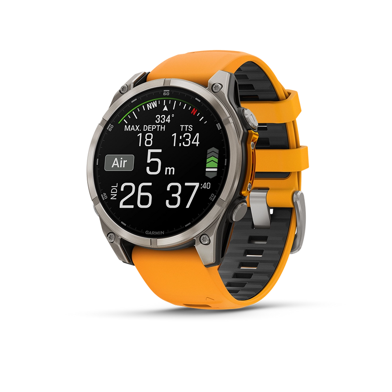 Garmin Fenix 8 AMOLED Sapphire 47mm; Tytanium; Spark Orange