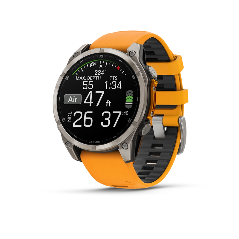 Garmin Fenix 8 AMOLED Sapphire 47mm; Tytanium; Spark Orange