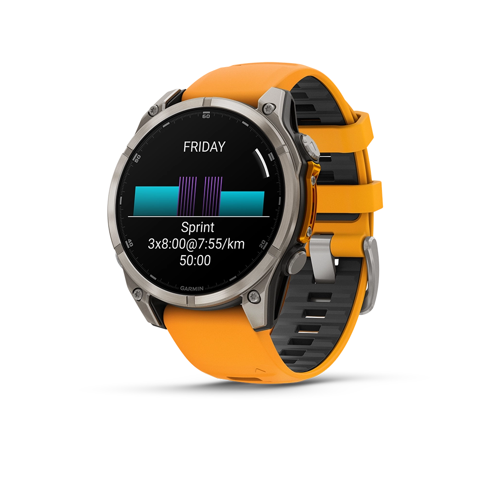 Garmin Fenix 8 AMOLED Sapphire 47mm; Tytanium; Spark Orange