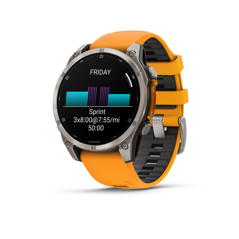 Garmin Fenix 8 AMOLED Sapphire 47mm; Tytanium; Spark Orange