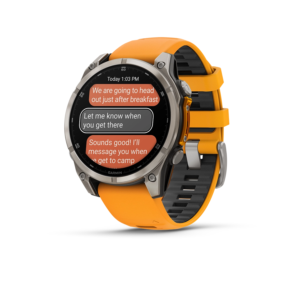 Garmin Fenix 8 AMOLED Sapphire 47mm; Tytanium; Spark Orange