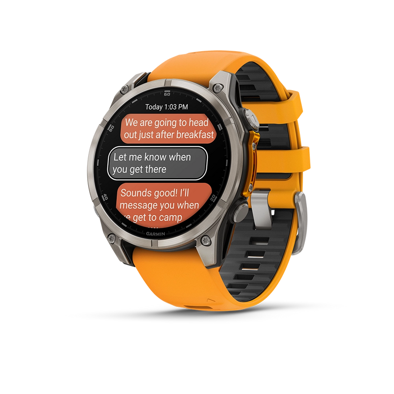 Garmin Fenix 8 AMOLED Sapphire 47mm; Tytanium; Spark Orange