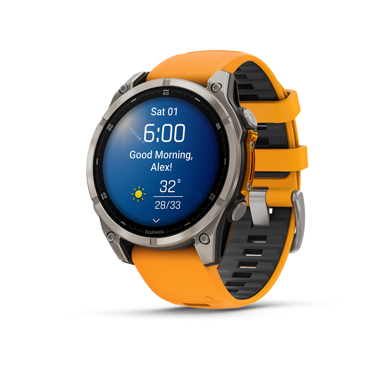 Garmin Fenix 8 AMOLED Sapphire 47mm; Tytanium; Spark Orange