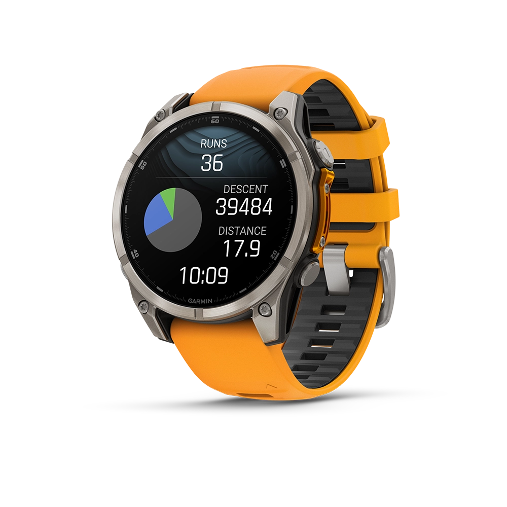 Garmin Fenix 8 AMOLED Sapphire 47mm; Tytanium; Spark Orange