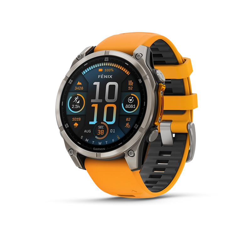 Garmin Fenix 8 AMOLED Sapphire 47mm; Tytanium; Spark Orange