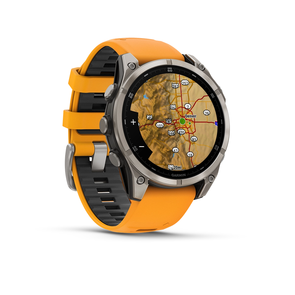 Garmin Fenix 8 AMOLED Sapphire 47mm; Tytanium; Spark Orange