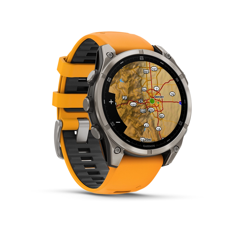 Garmin Fenix 8 AMOLED Sapphire 47mm; Tytanium; Spark Orange