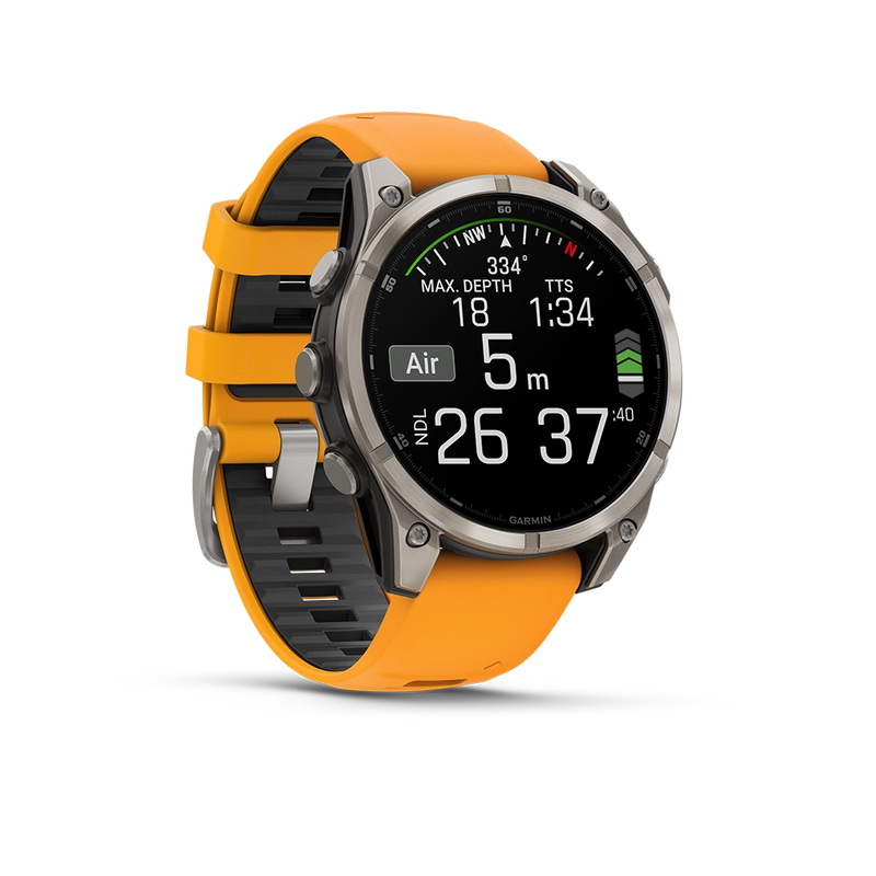 Garmin Fenix 8 AMOLED Sapphire 47mm; Tytanium; Spark Orange