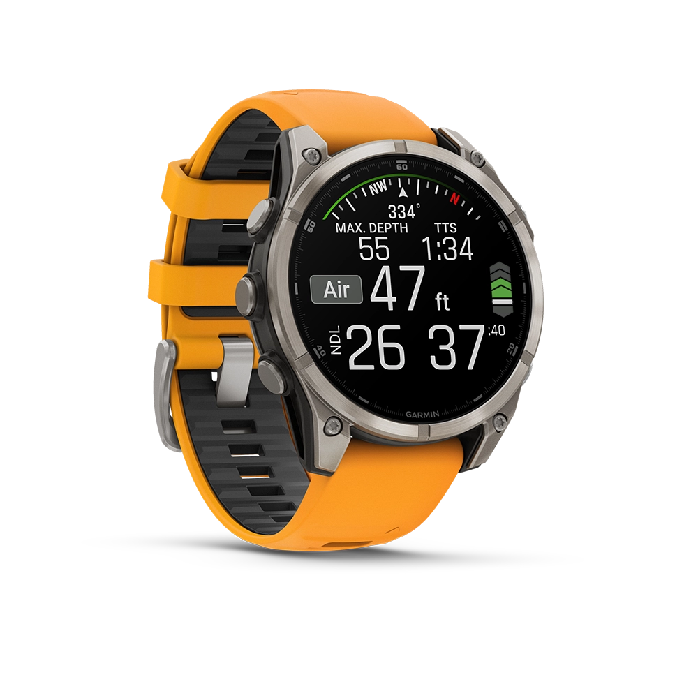 Garmin Fenix 8 AMOLED Sapphire 47mm; Tytanium; Spark Orange