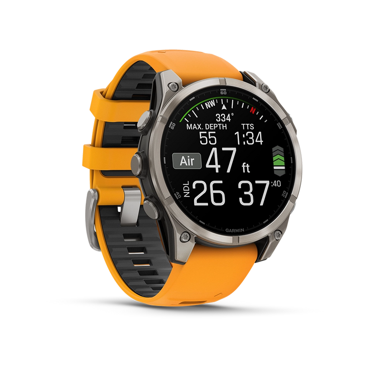 Garmin Fenix 8 AMOLED Sapphire 47mm; Tytanium; Spark Orange