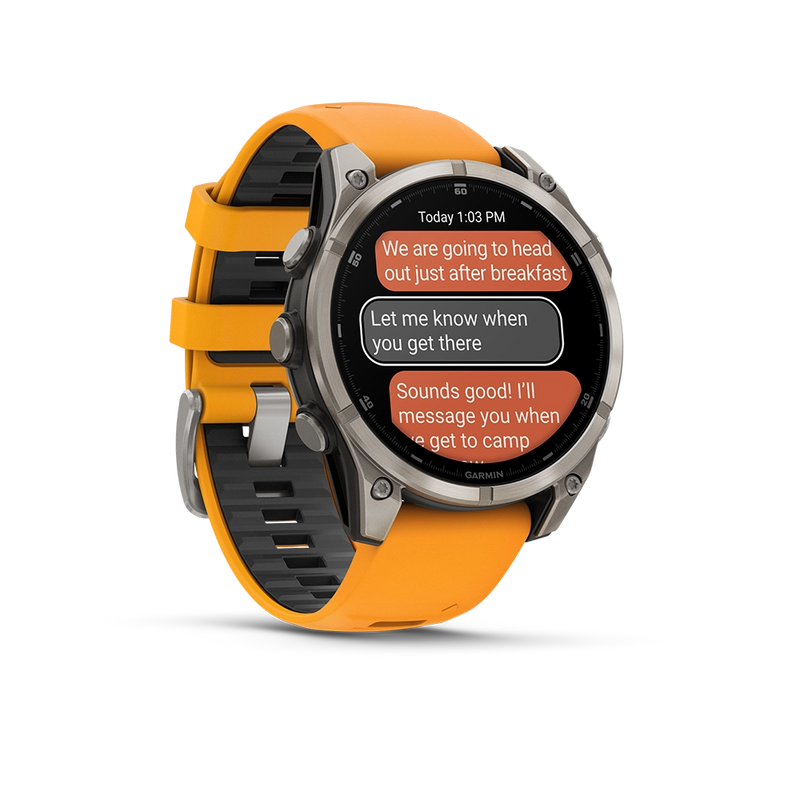 Garmin Fenix 8 AMOLED Sapphire 47mm; Tytanium; Spark Orange