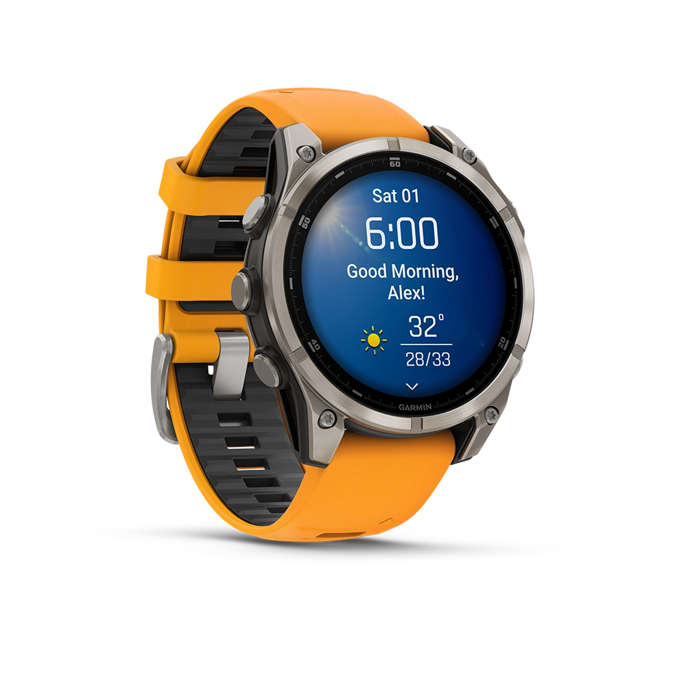 Garmin Fenix 8 AMOLED Sapphire 47mm; Tytanium; Spark Orange