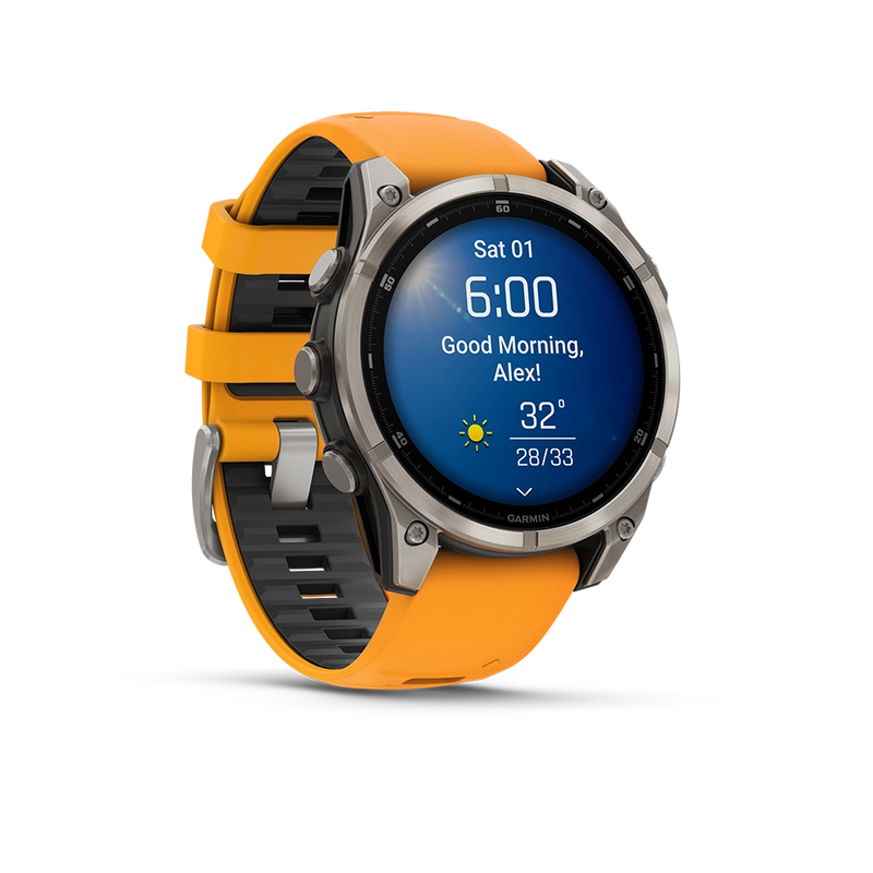 Garmin Fenix 8 AMOLED Sapphire 47mm; Tytanium; Spark Orange