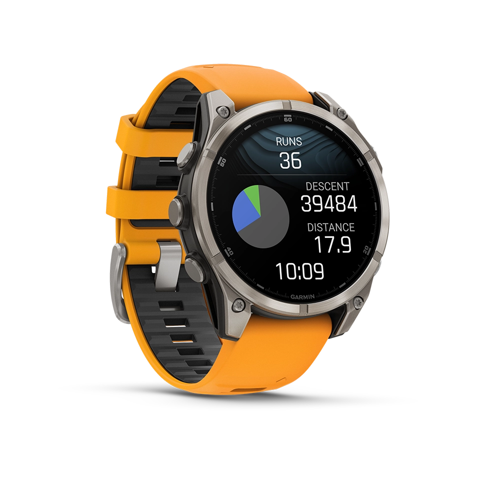 Garmin Fenix 8 AMOLED Sapphire 47mm; Tytanium; Spark Orange